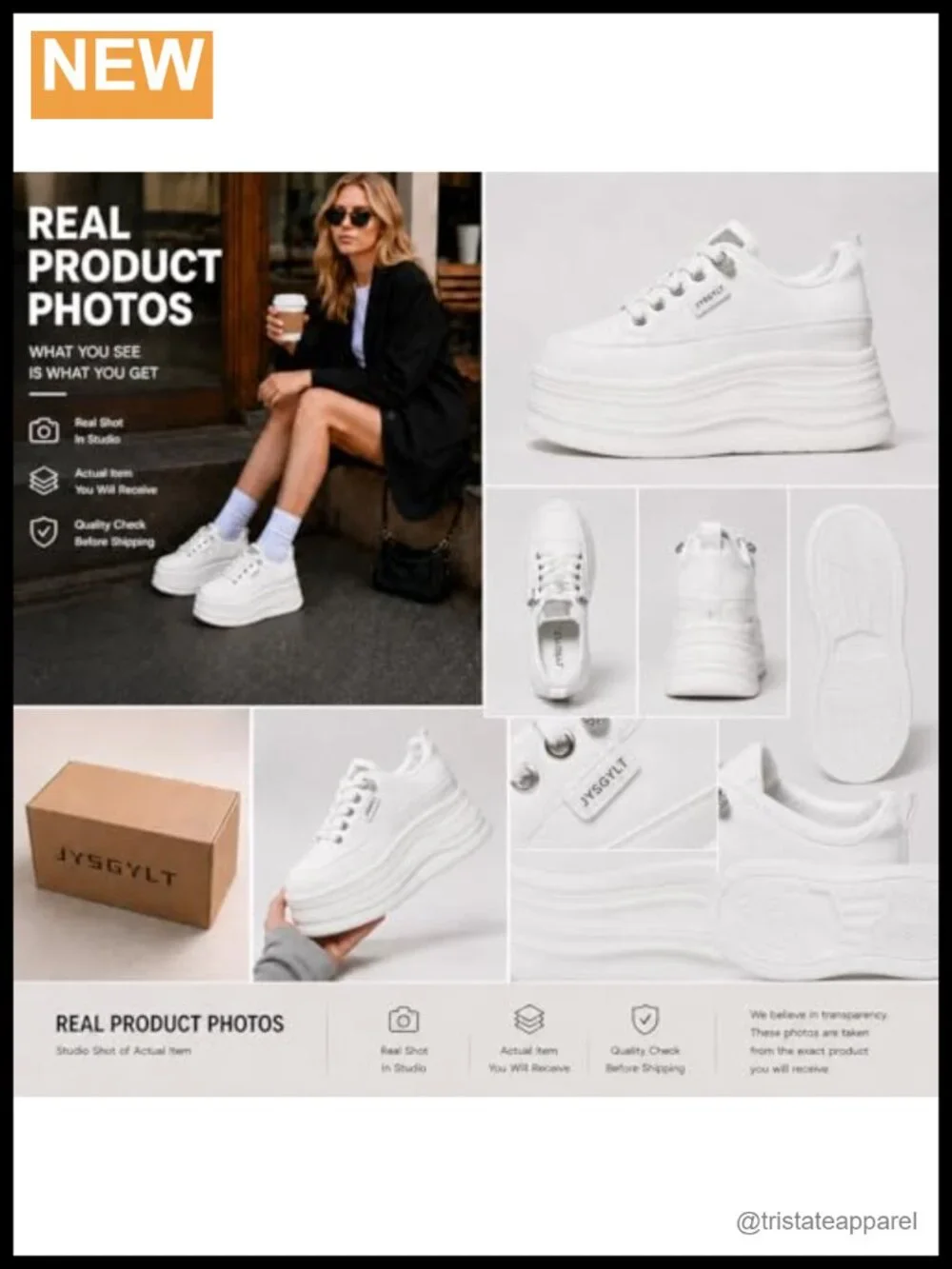 Chunky Platform Sneakers Glitter Wedge Cushioned Walking Shoes Lace-Up